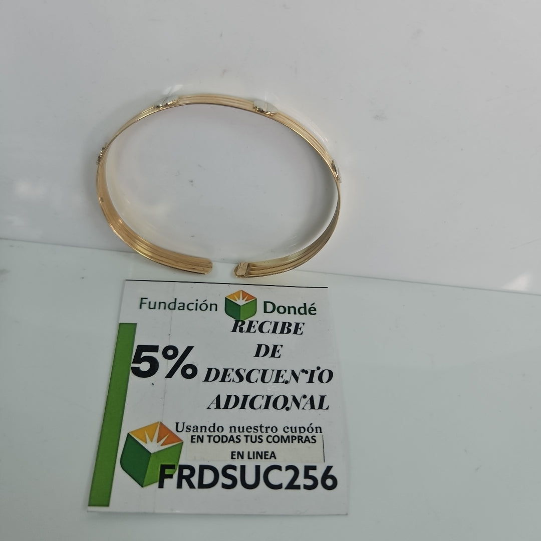 PULSERA RIGIDA ORO 14 K 9,70 GRMS (SEMINUEVO)