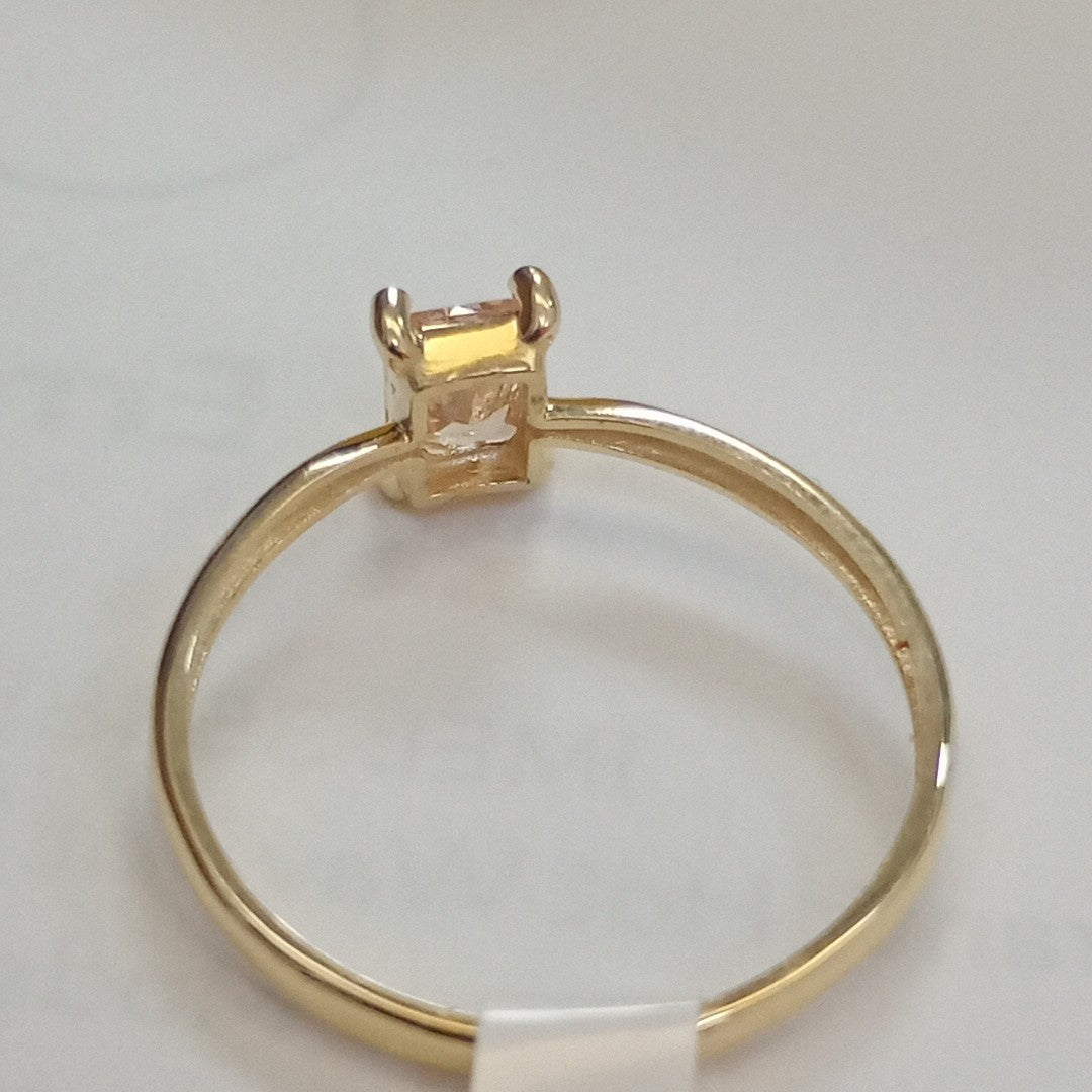 ANILLOS TEJIDO ANILLITO C PIEDRA DE COLOR 14K 8 1.2 GR (NUEVO)