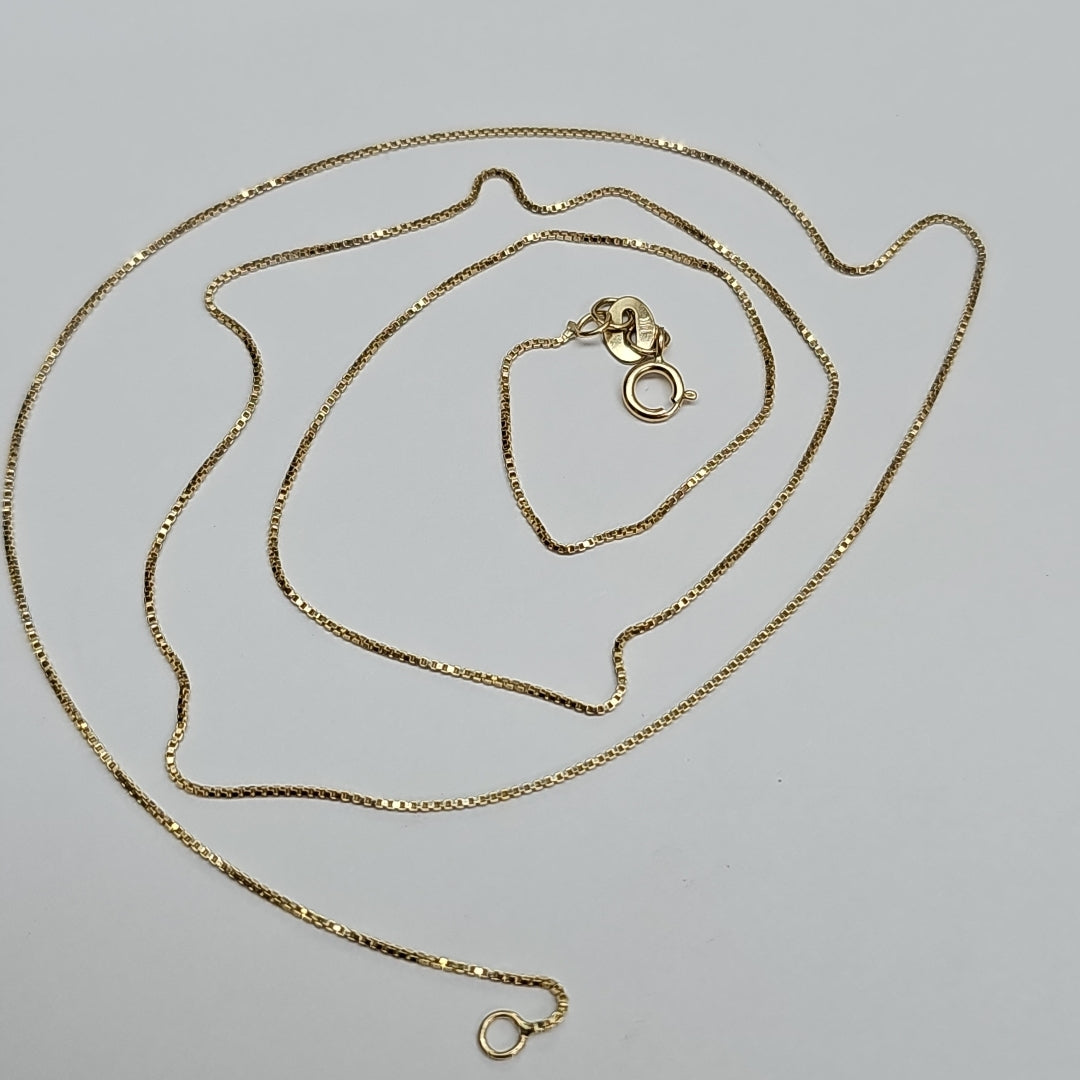 CADENA VENECIANO 14K 55 CM 1.7 GR (NUEVO)
