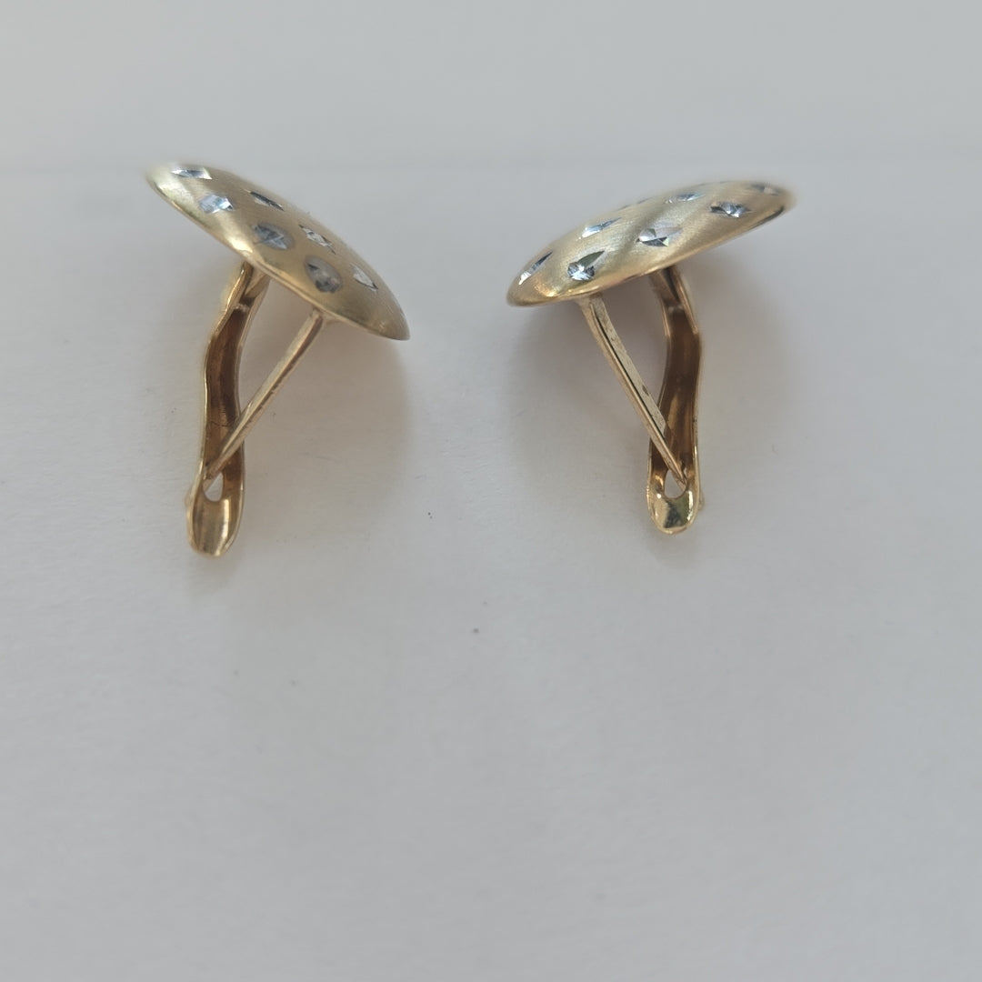 ARETES PAR ORO,RODIADO 10 K 1,90 GRMS (SEMINUEVO)