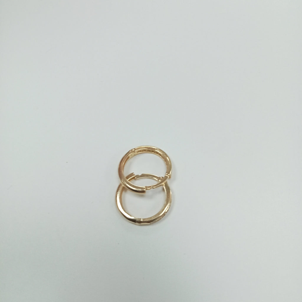 ARETES ARRACADA C CIRCONIAS 14K 1.6 GR (NUEVO)