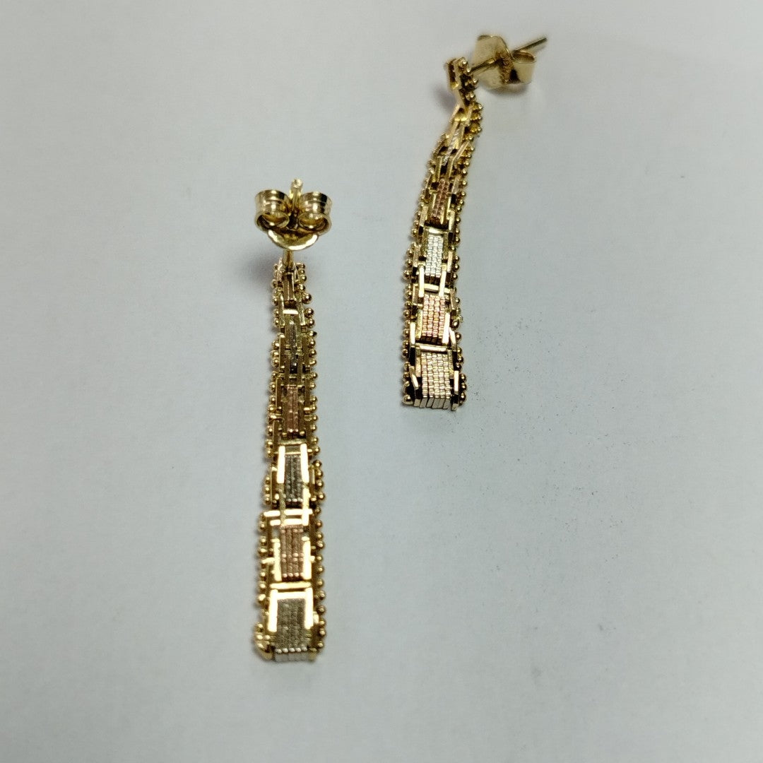 BROQUELES PAR ORO 14 K 2.7 GRMS (SEMINUEVO)