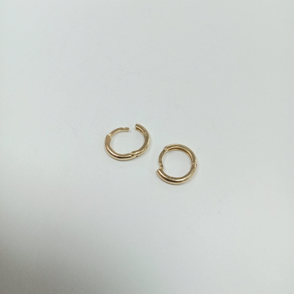 ARETES ARRACADAS LISAS 10K 1.2 GR (NUEVO)