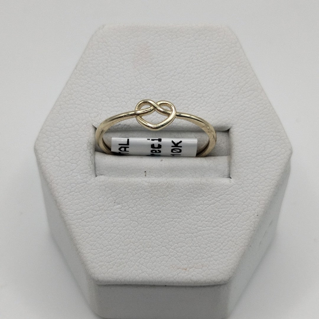 ANILLOS ANILLITO FIG CORAZON 10K TALLA 8 0.9 GR (NUEVO)