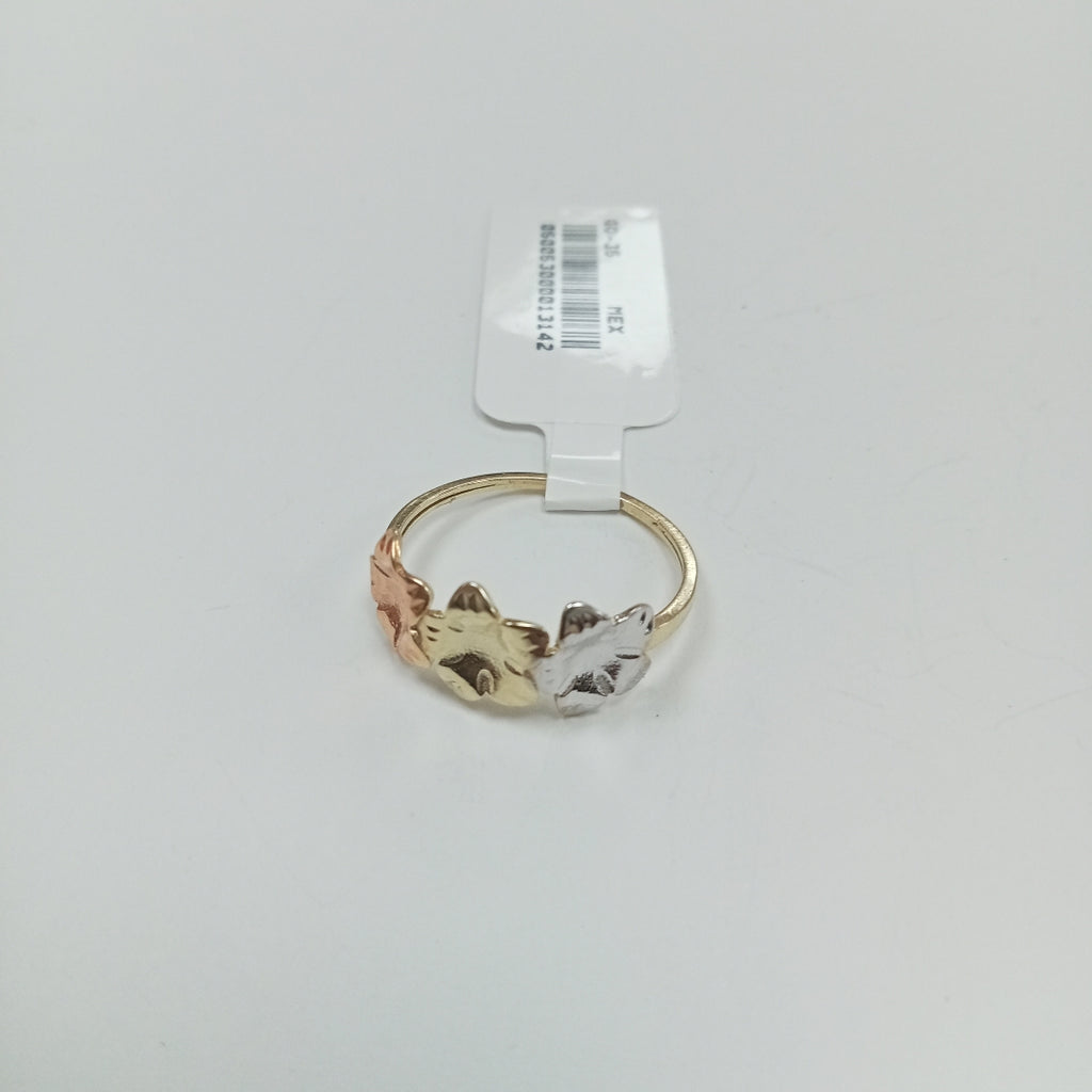 ANILLOS ANILLITO FIG FLORES 10K TALLA 8 1.2 GR (NUEVO)