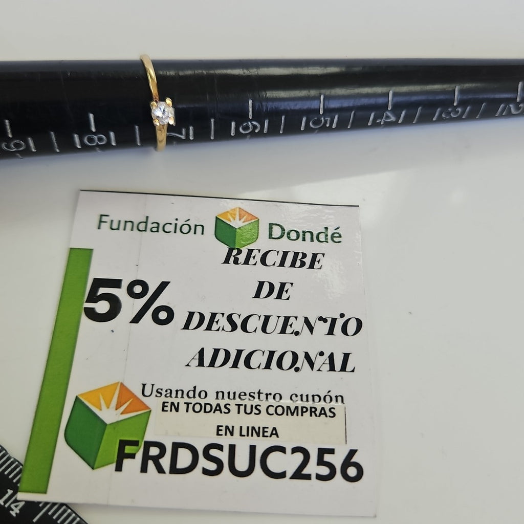 SOLITARIO ORO 14 K 1,70 GRMS (SEMINUEVO)