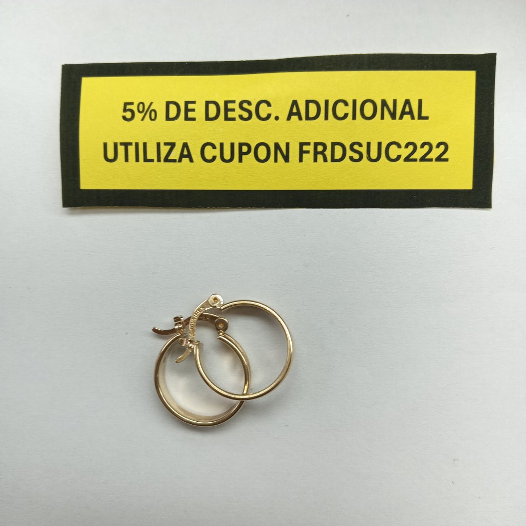 ARRACADAS PAR ORO 10 K 2.8 GRMS (SEMINUEVO)