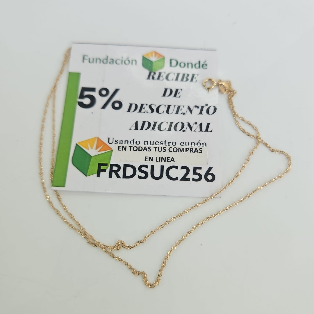 CADENA ORO 14 K 1.1 GRMS (SEMINUEVO)