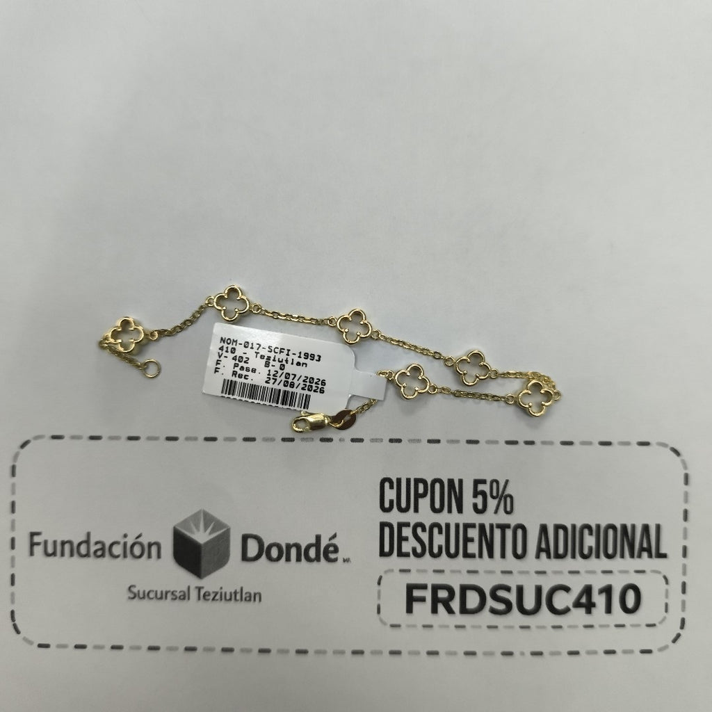 PULSERA ESPECIAL 14K 18 CM 4.3 GR (NUEVO)