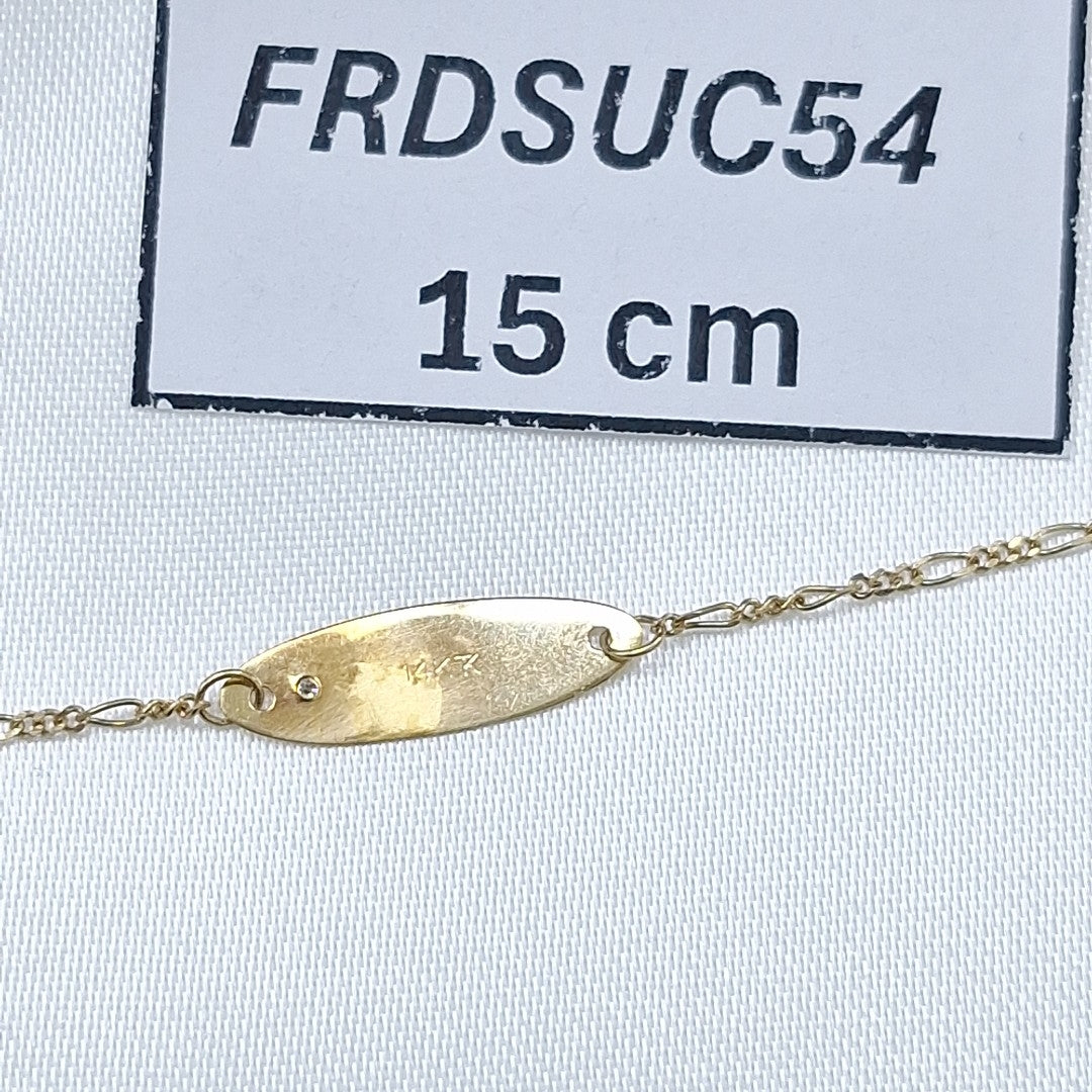 ESCLAVA ORO 14 K 0,90 GRMS (SEMINUEVO)