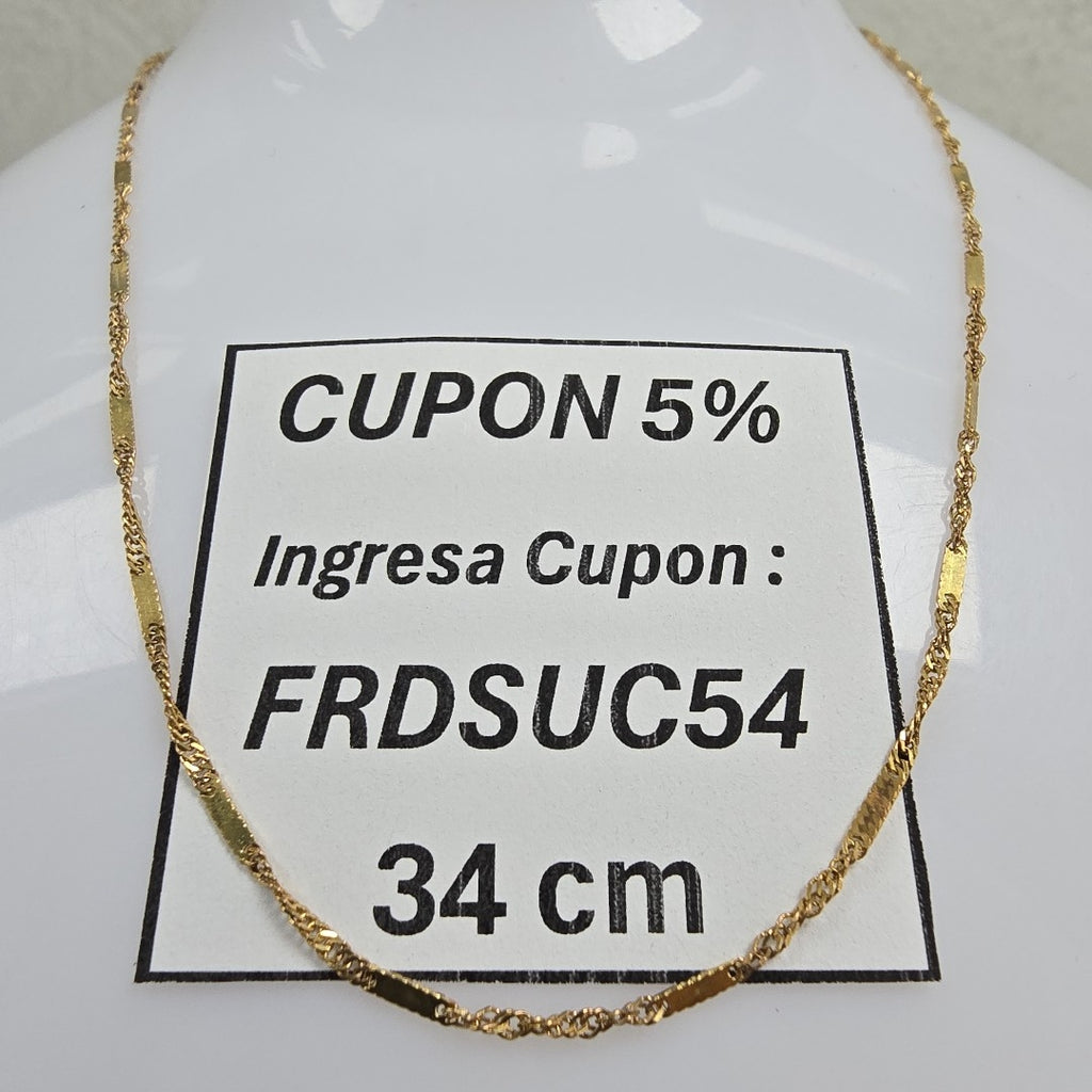 CADENA ORO 14 K 1,60 GRMS (SEMINUEVO)