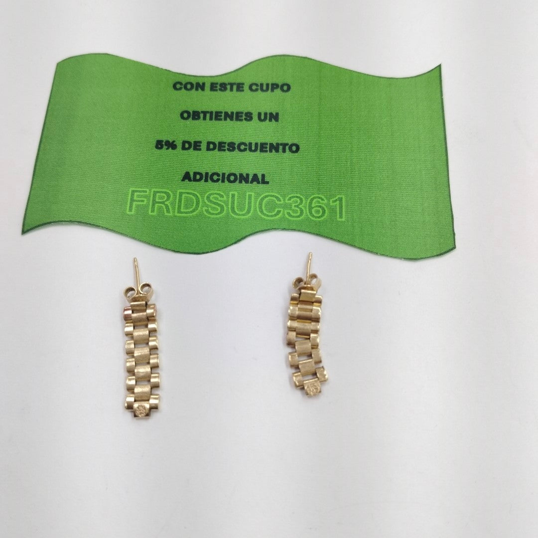 ARETES PAR ORO 14 K 2,40 GRMS (SEMINUEVO)