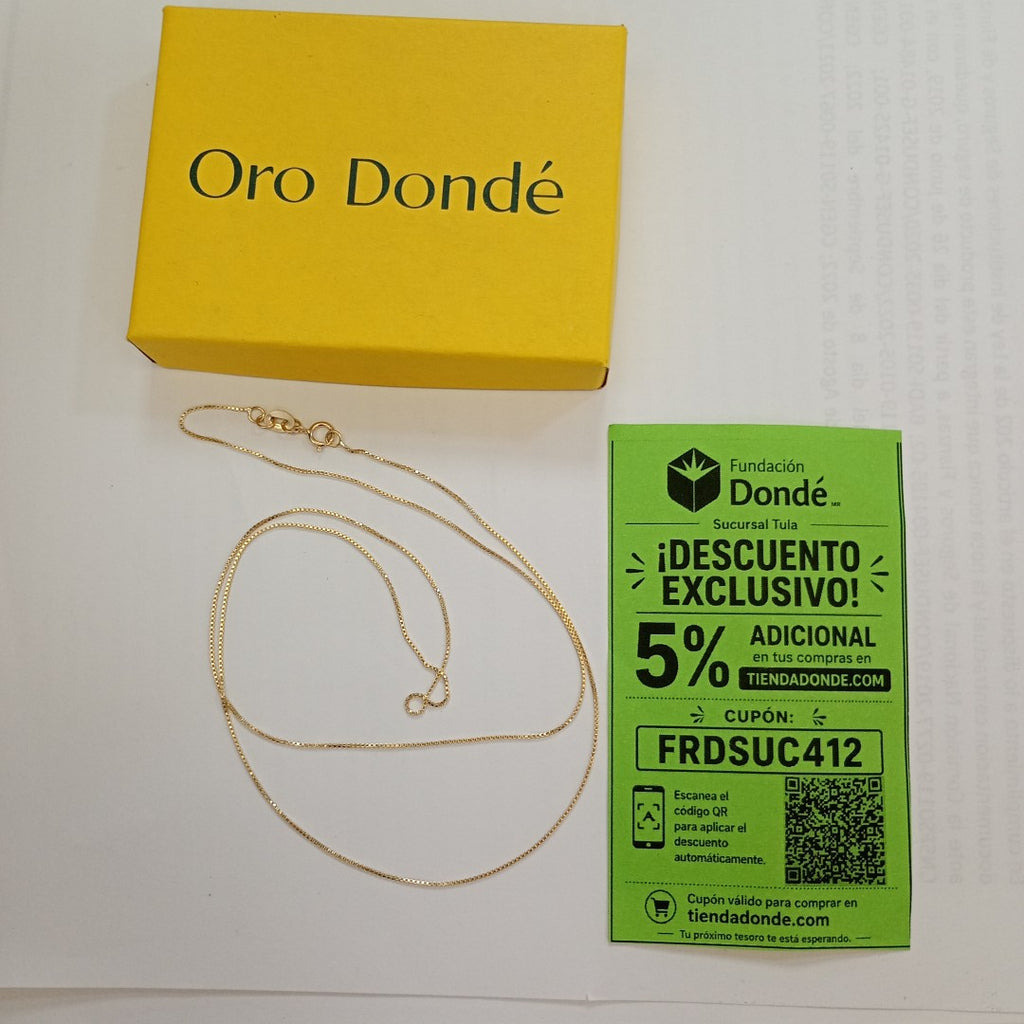 CADENA VENECIANO 14K 55 CM 1.8 GR (NUEVO)