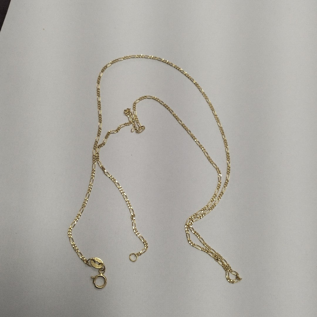CADENAS TEJIDO 3X1 ORO 14K 55 CM 2.7 GR (NUEVO)