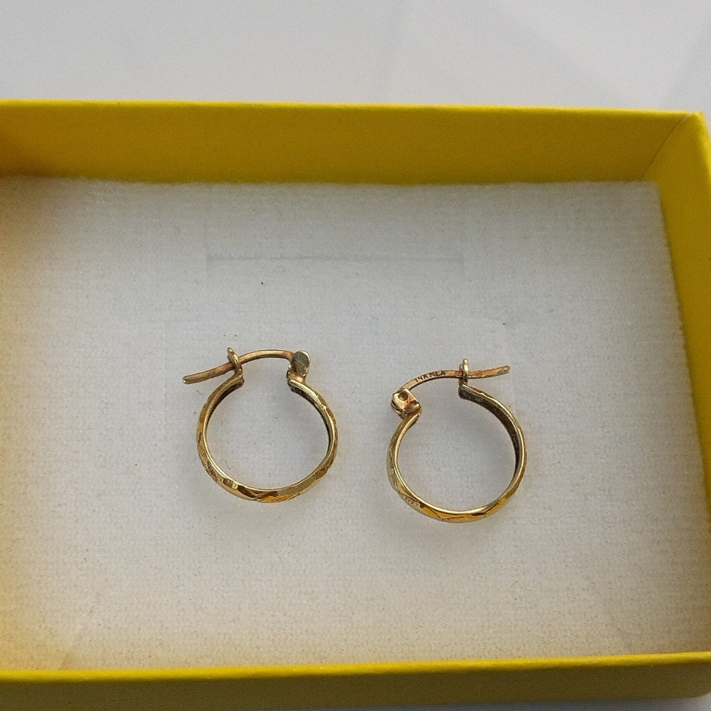 ARRACADAS PAR ORO 14 K 1 GRMS (SEMINUEVO)