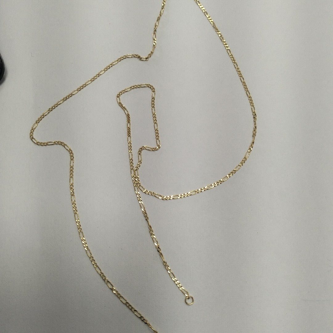 CADENAS TEJIDO 3X1 ORO 14K 55 CM 2.4 GR (NUEVO)