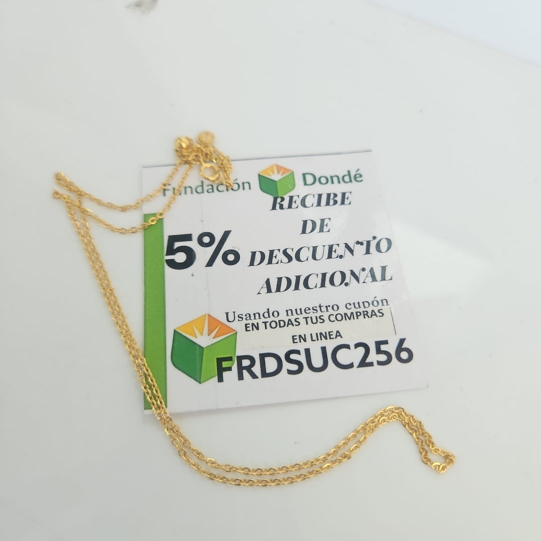 CADENA ORO 14 K 2.7 GRMS (SEMINUEVO)