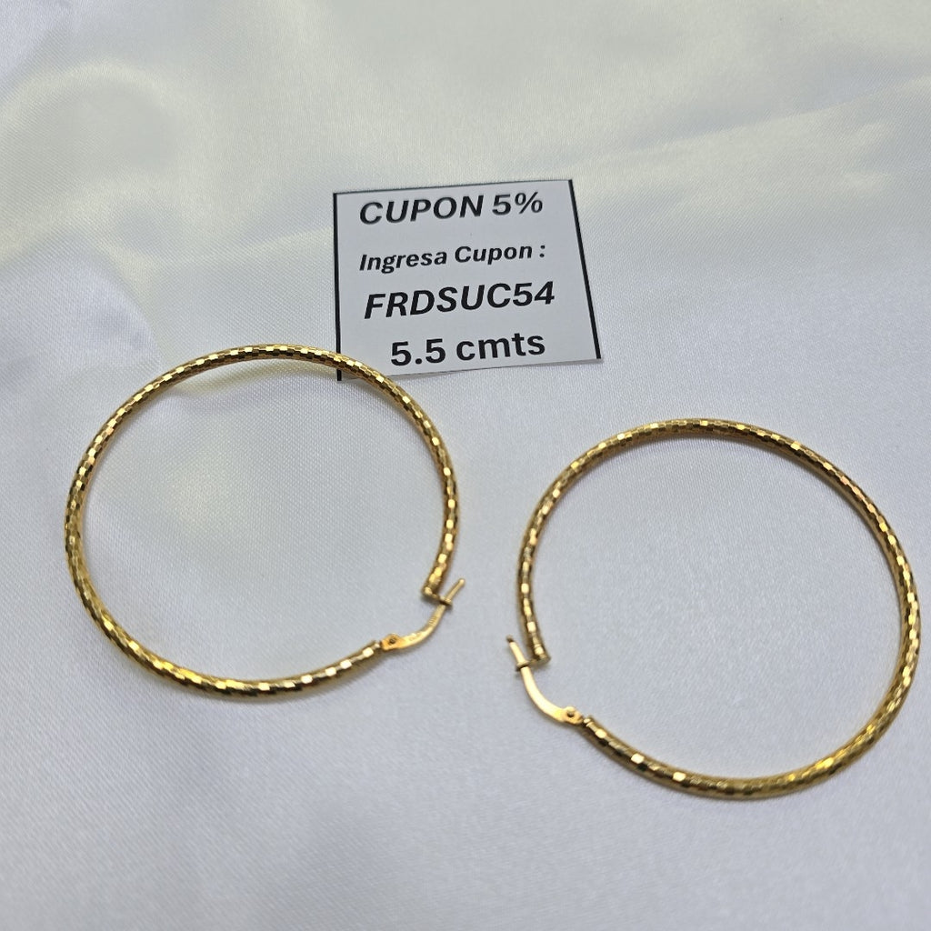 ARRACADAS PAR ORO 14 K 4,40 GRMS (SEMINUEVO)