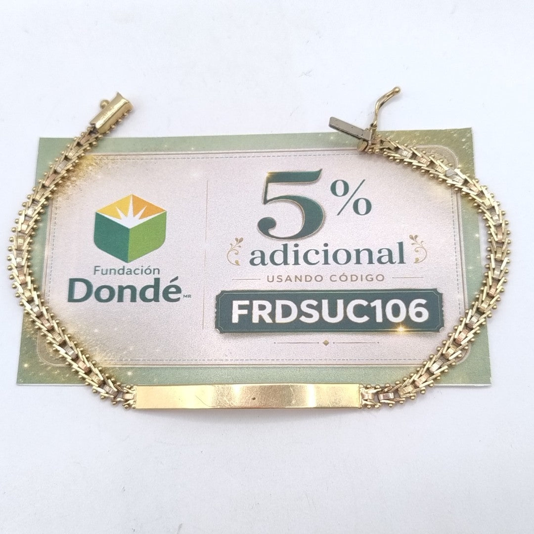ESCLAVA ORO,ORO COMBINADO 14 K 8,50 GRMS (SEMINUEVO)