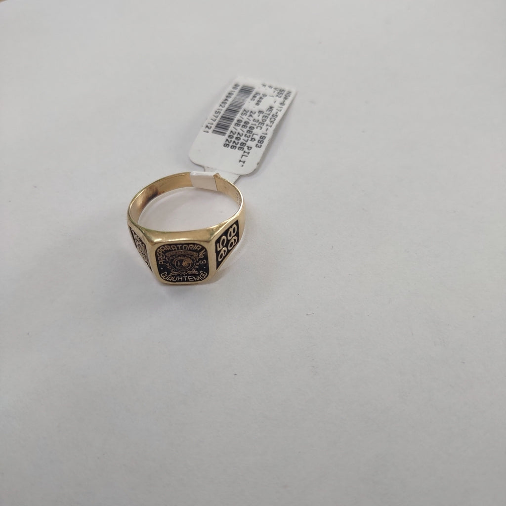 ANILLO DE GRADUACIÓN ORO 14 K 6,50 GRMS (SEMINUEVO)