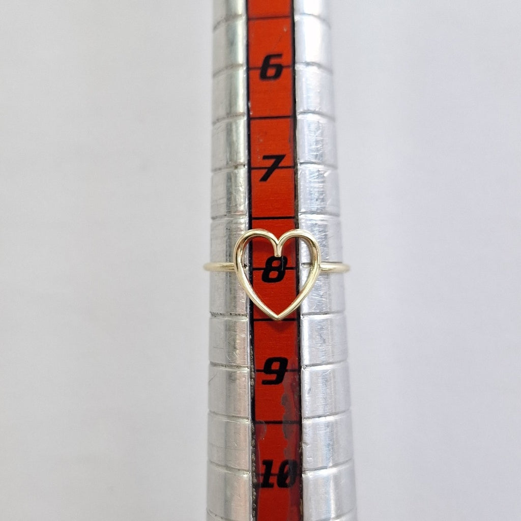 ANILLOS ANILLITO FIG CORAZON 10K TALLA 7 0.8 GR (NUEVO)