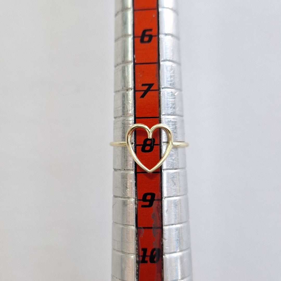 ANILLOS ANILLITO FIG CORAZON 10K TALLA 7 0.8 GR (NUEVO)