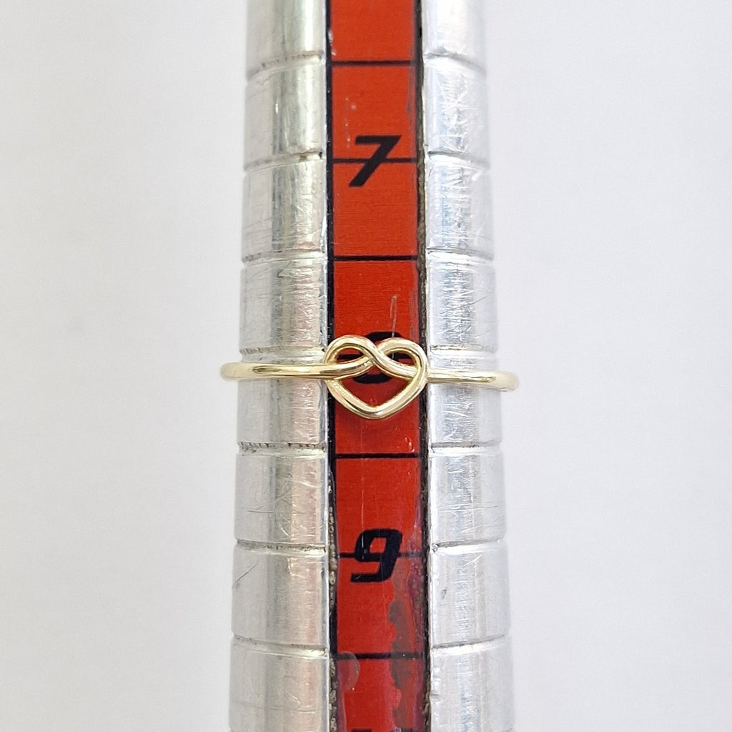 ANILLOS ANILLITO FIG CORAZON 10K TALLA 8 0.9 GR (NUEVO)