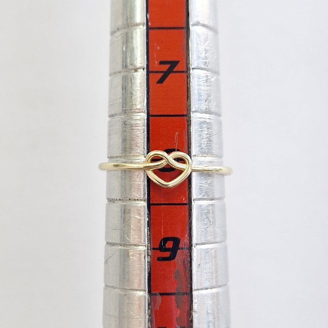 ANILLOS ANILLITO FIG CORAZON 10K TALLA 8 0.9 GR (NUEVO)