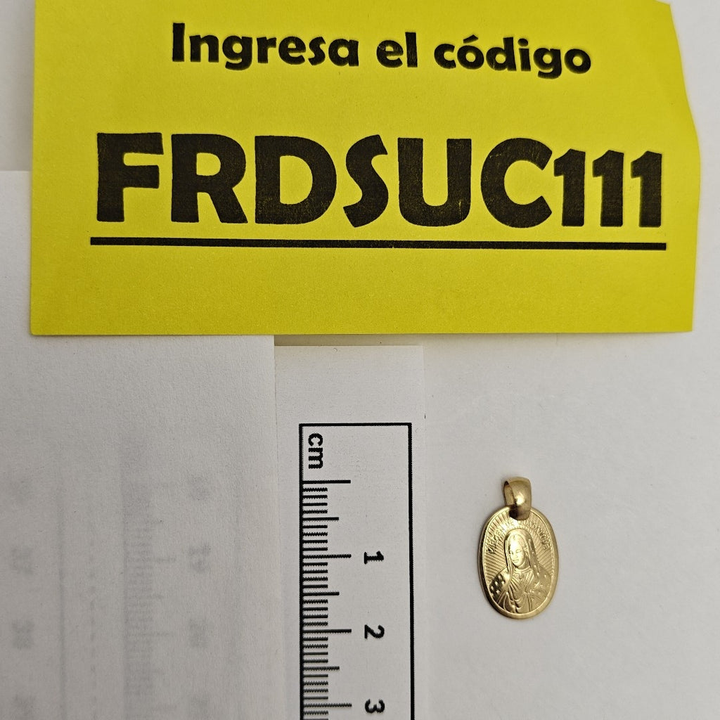 MEDALLA RELIGIOSA ORO 10 K 1.2 GRMS (SEMINUEVO)