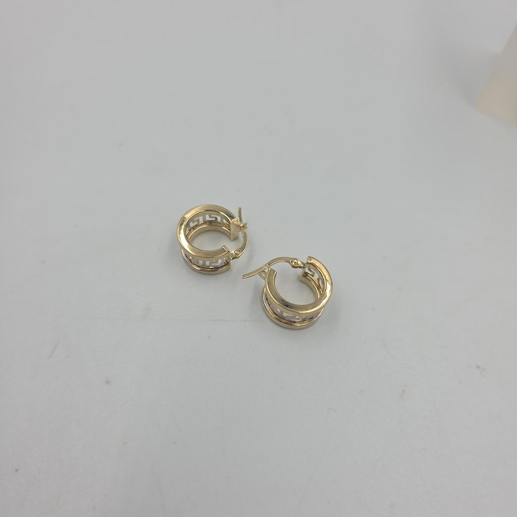 ARRACADAS PAR ORO,ORO BLANCO 10 K 2,10 GRMS (SEMINUEVO)