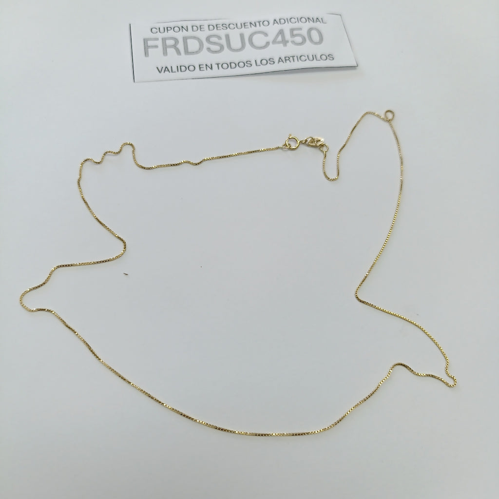 CADENA VENECIANO 14K 50 CM 1.6 GR (NUEVO)