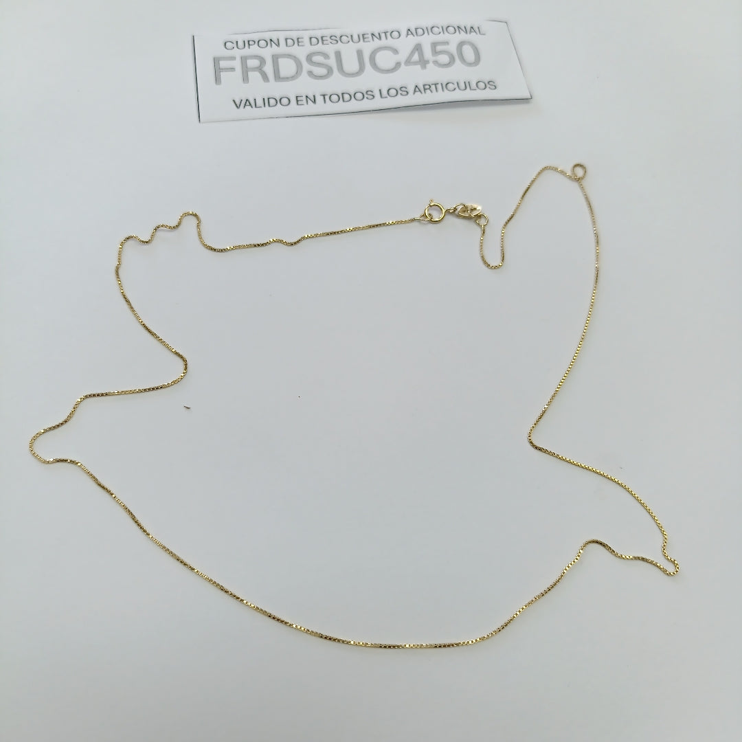 CADENA VENECIANO 14K 50 CM 1.6 GR (NUEVO)