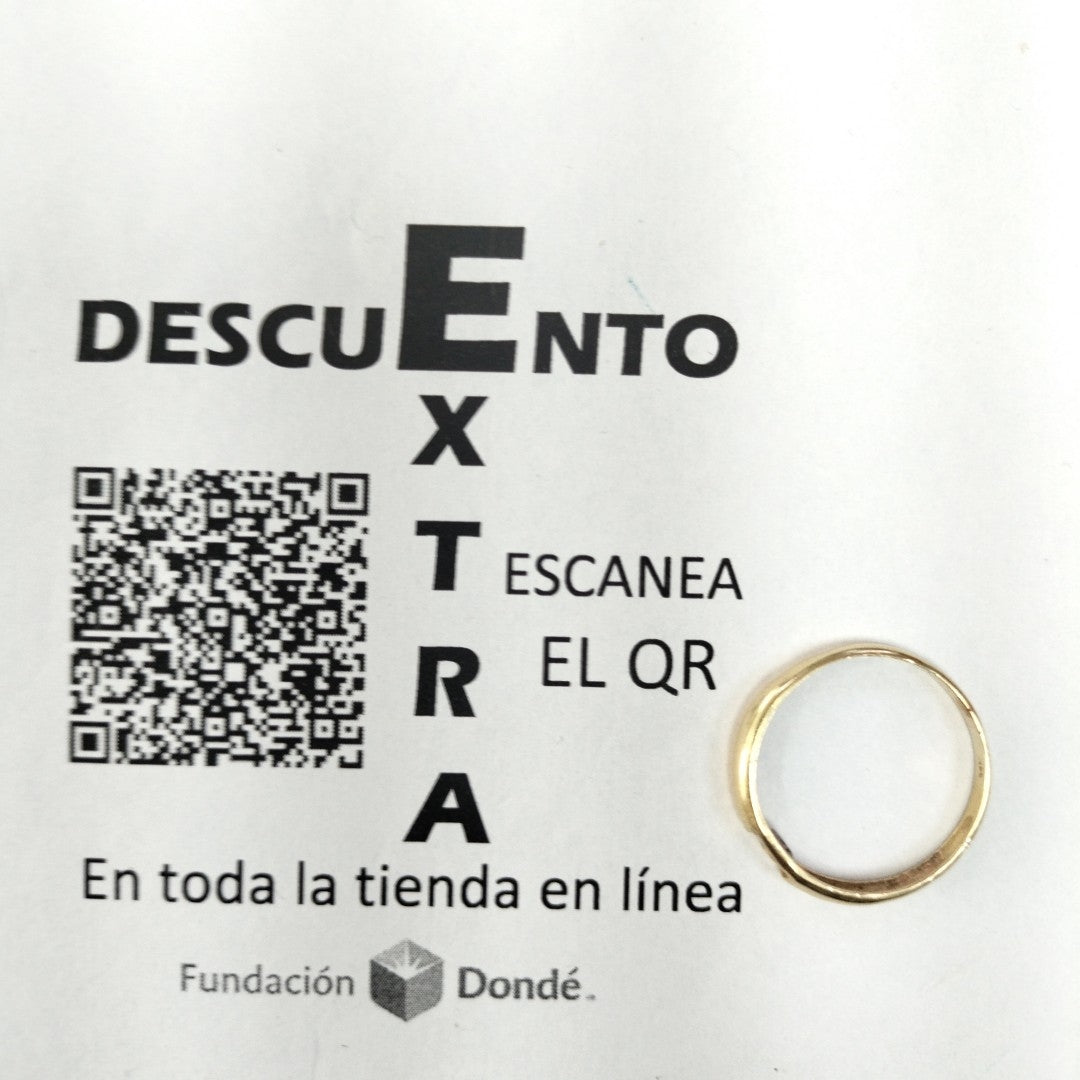 ANILLO ORO 14 K 2 GRMS (SEMINUEVO)