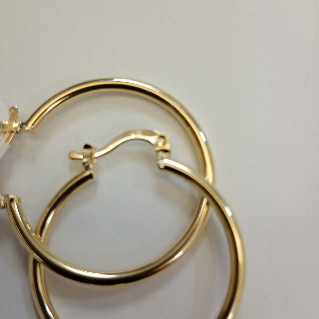 ARETES TEJIDO ARRACADAS LISAS 14K 1.6 GR (NUEVO)