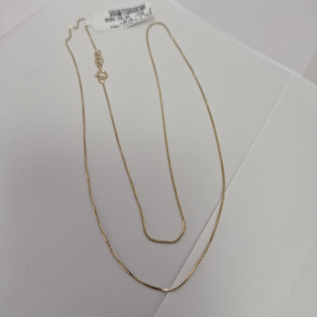 CADENA VENECIANO 14K 50 CM 1.6 GR (NUEVO)