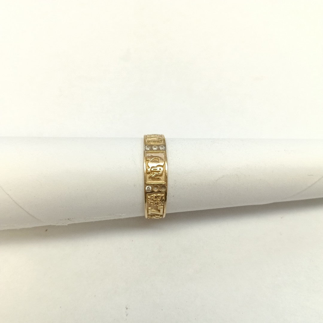 ARGOLLA DE LA SUERTE ORO 14 K 2.6 GRMS (SEMINUEVO)