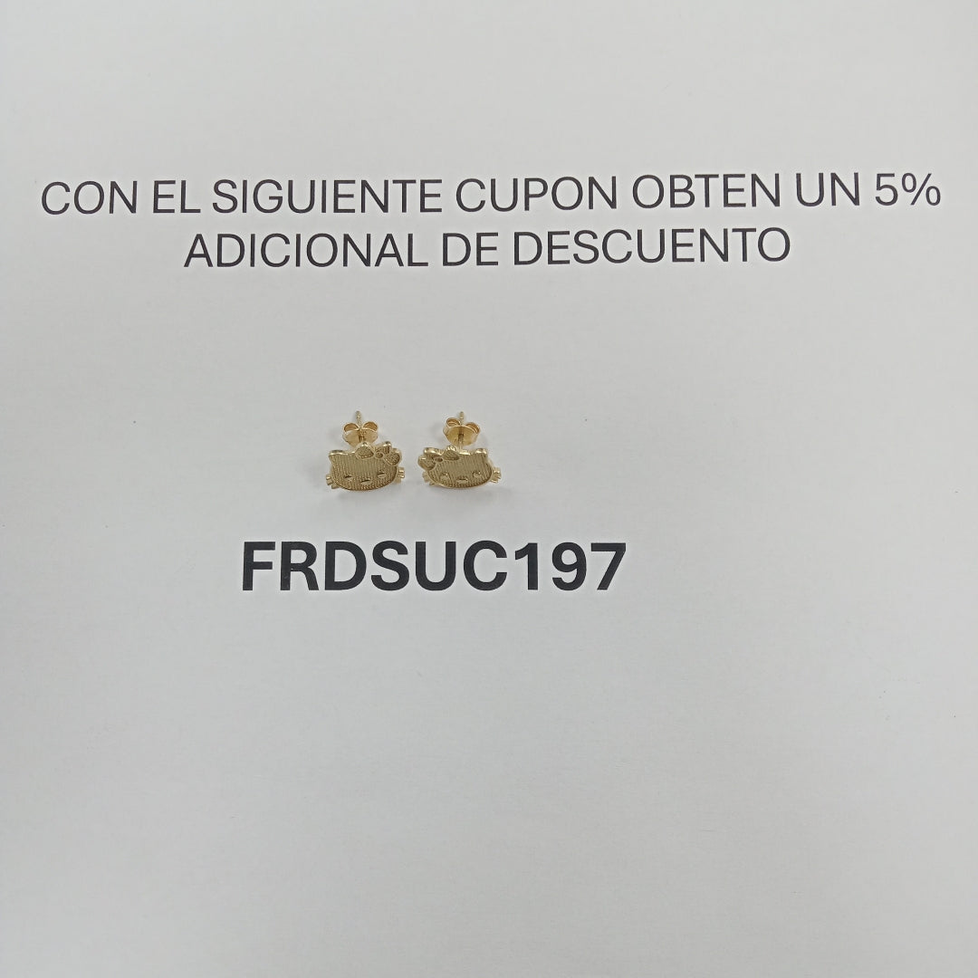 BROQUELES ORO 10K 2.2 (NUEVO)