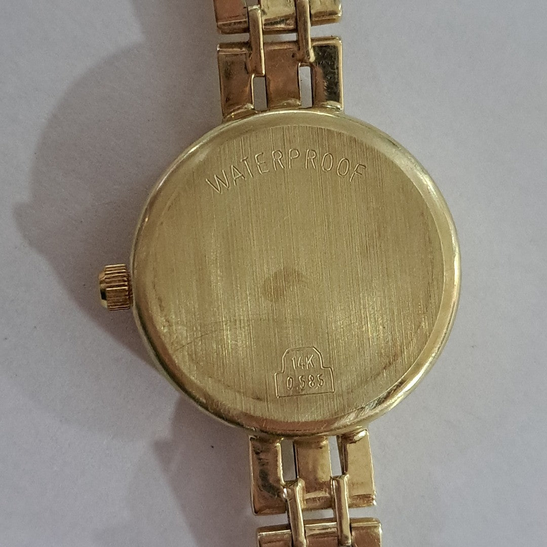 RELOJ CAJA Y PULSO ORO ORO 14 K 24.6 GRMS (SEMINUEVO)