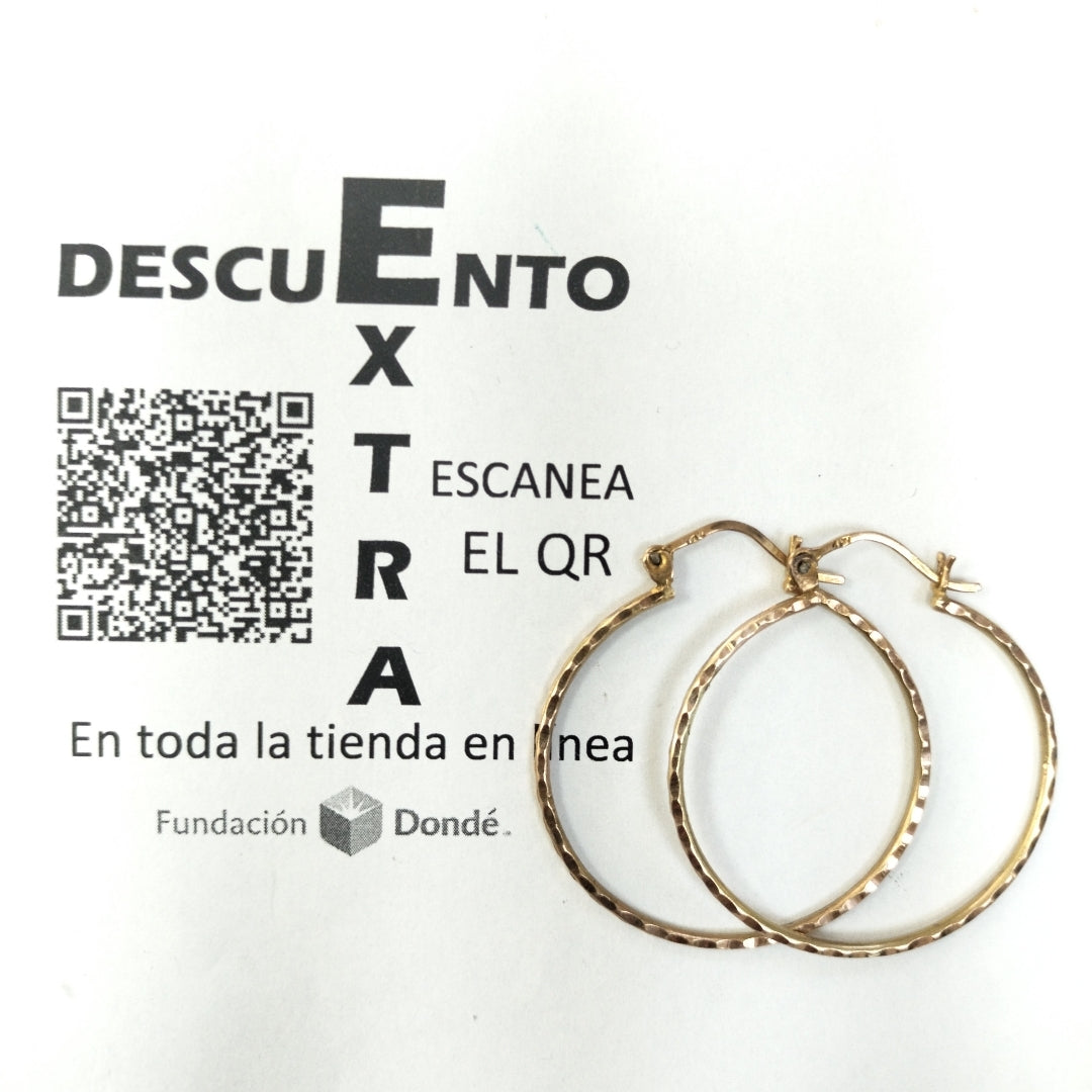 ARRACADAS PAR ORO 10 K 5.8 GRMS (SEMINUEVO)