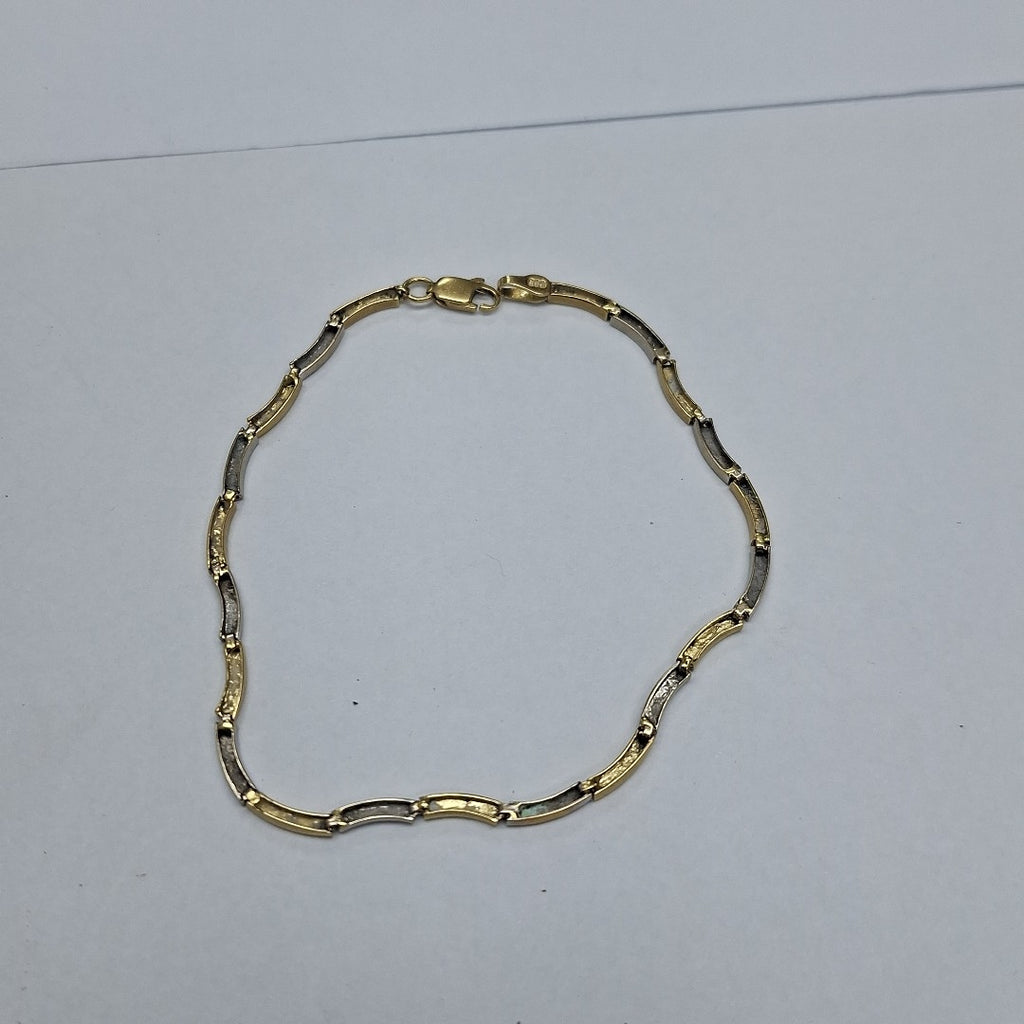 PULSERA ORO COMBINADO 14 K 2,20 GRMS (SEMINUEVO)