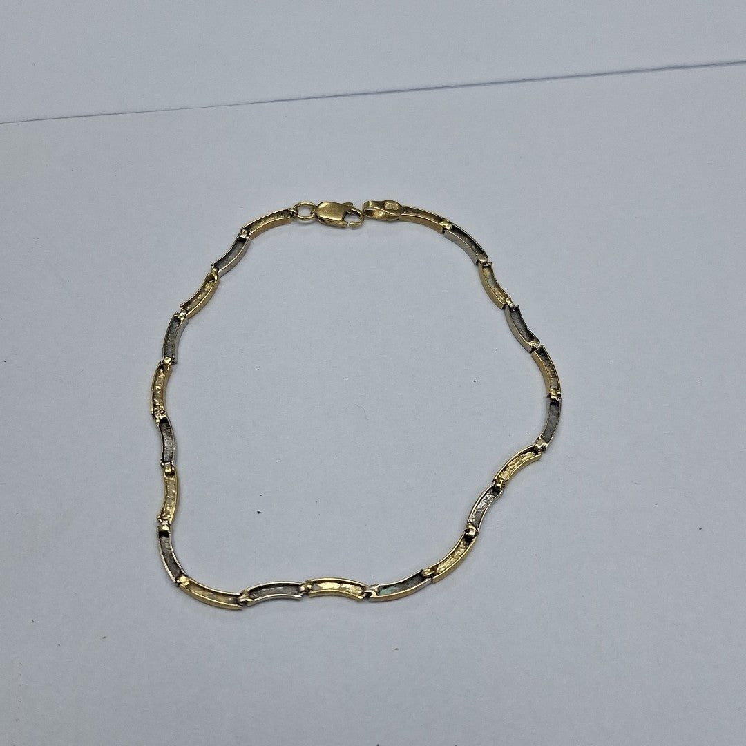 PULSERA ORO COMBINADO 14 K 2,20 GRMS (SEMINUEVO)