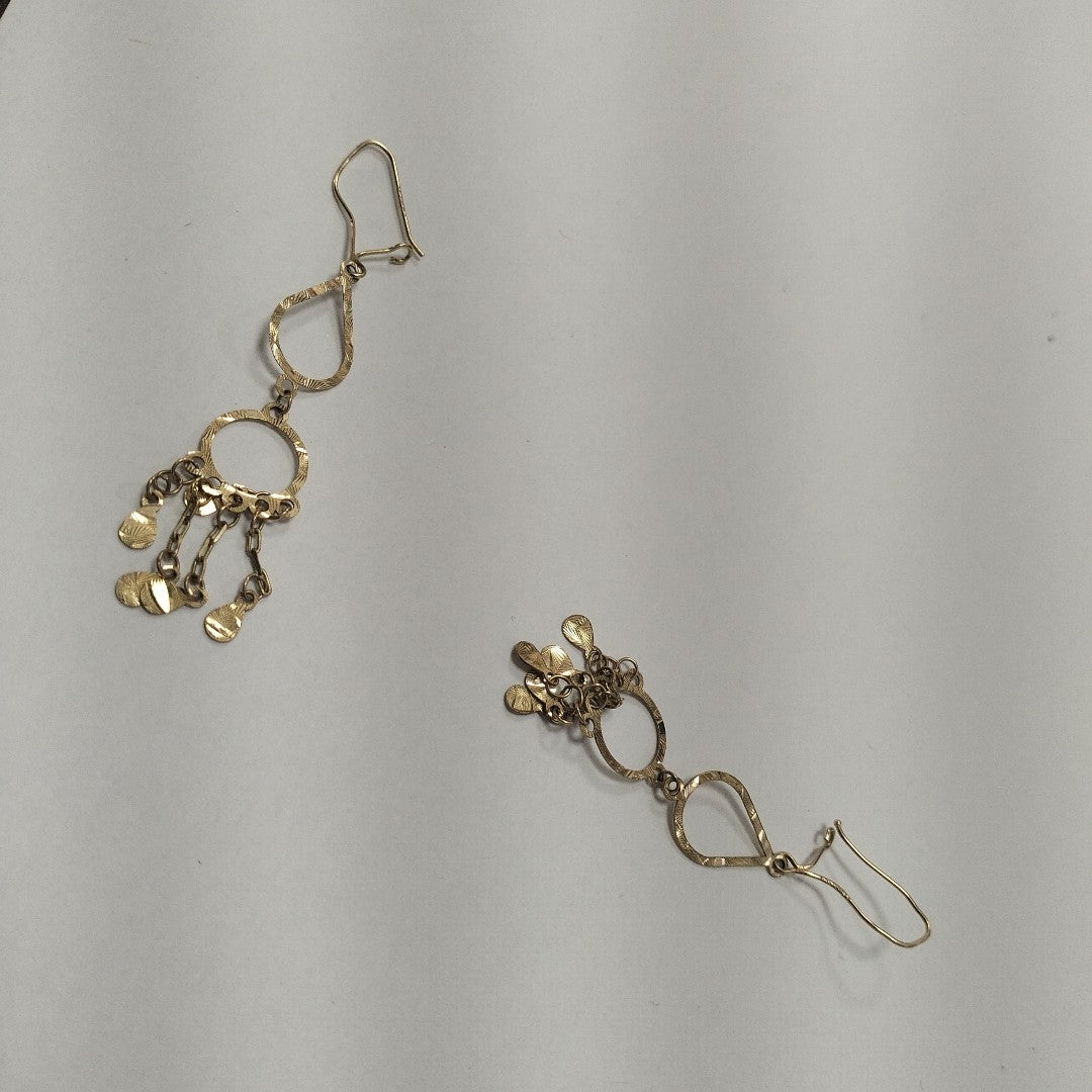 ARETES PAR ORO 14 K 1.8 GRMS (SEMINUEVO)