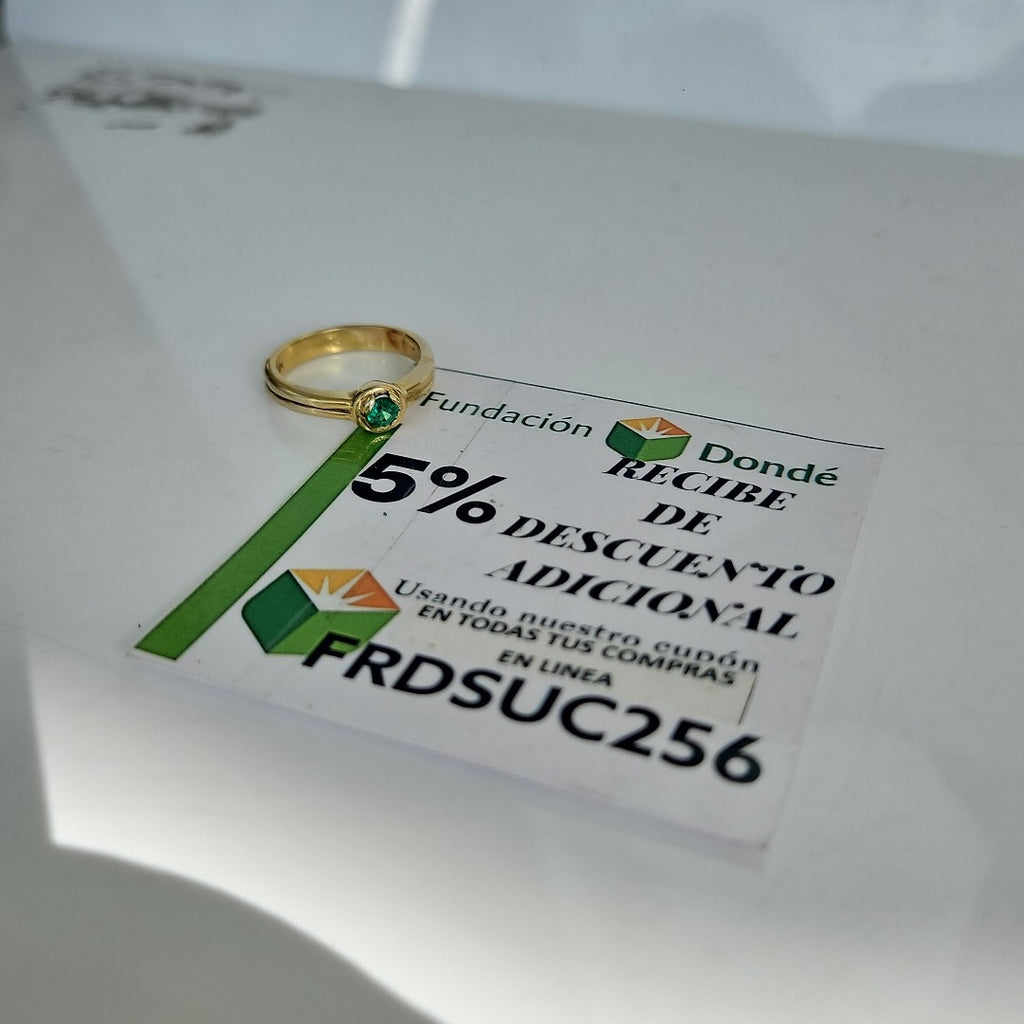 SOLITARIO ORO 14 K 3,70 GRMS (SEMINUEVO)