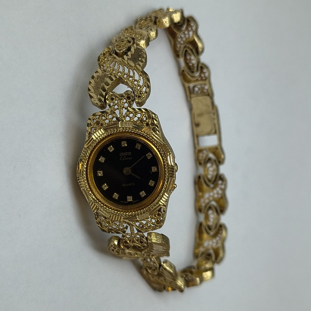 RELOJ CAJA ACERO PULSO ORO ORO 14 K 26 GRMS (SEMINUEVO)