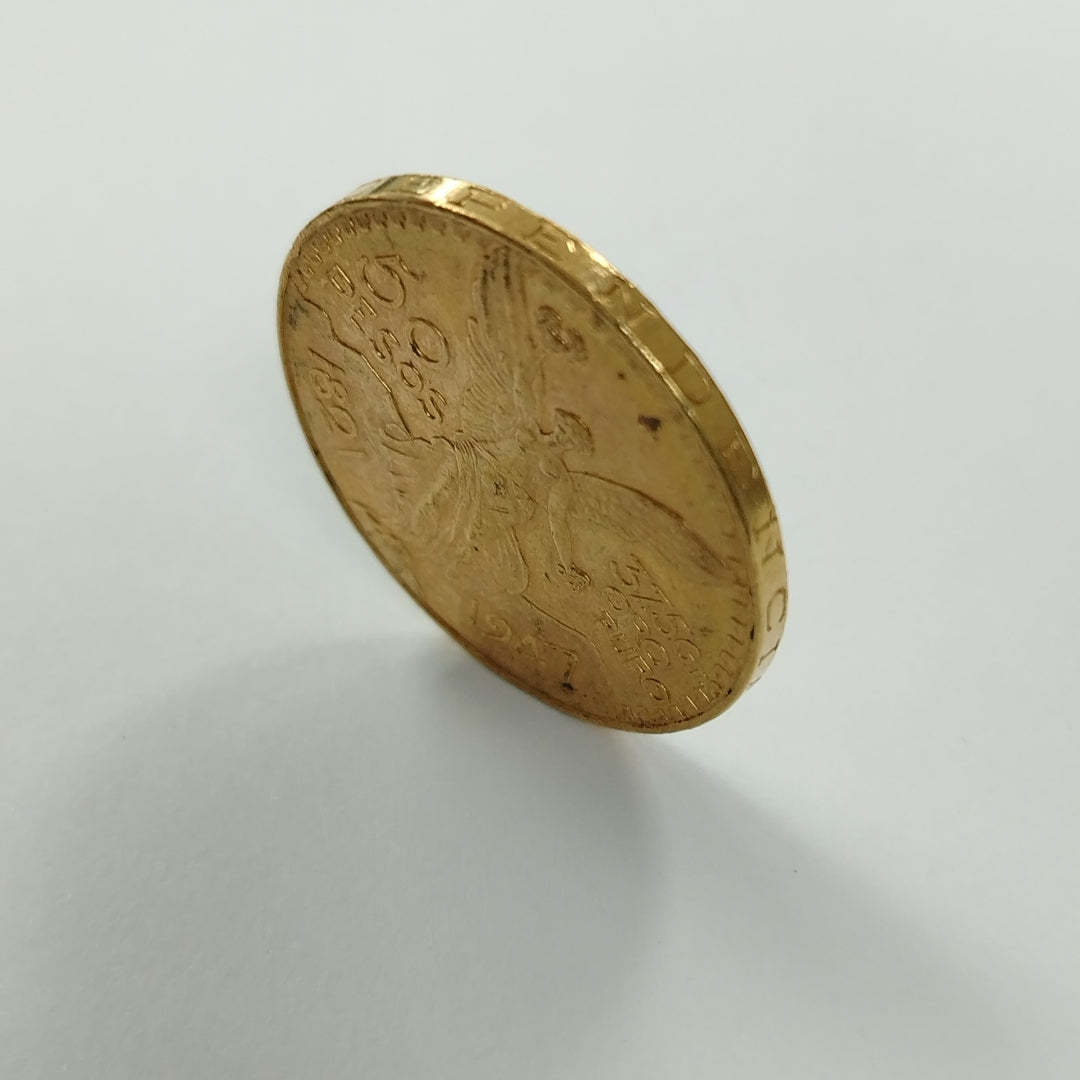 K1 41.6 GRMS 21 K IDENTIFICACIÓN MONEDA NOMINATIVA MONEDAS PESOS 50 PESOS (SEMINUEVO)