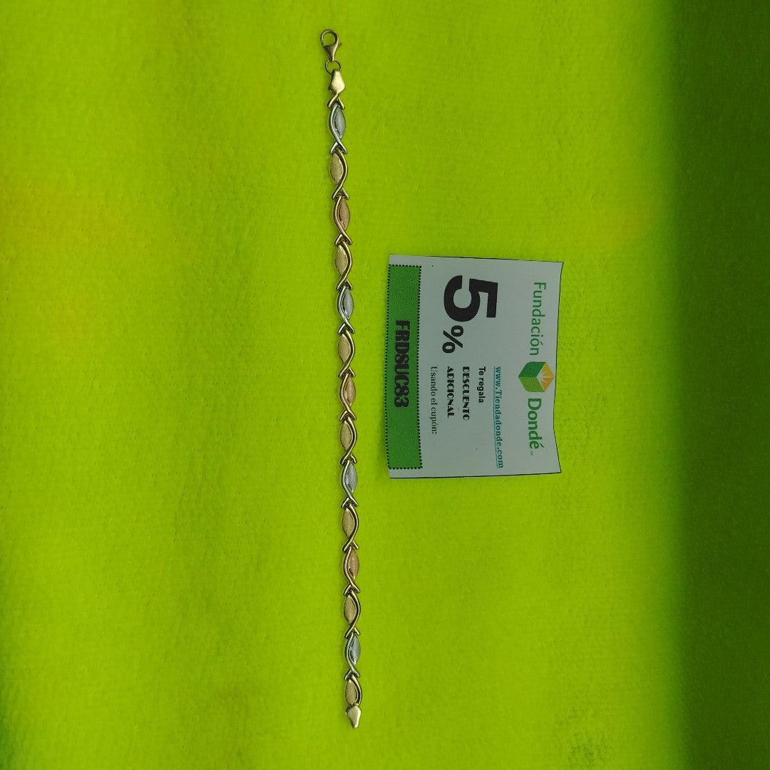 PULSERA ORO, RODIADO 14 K 4.5 GRMS (SEMINUEVO)