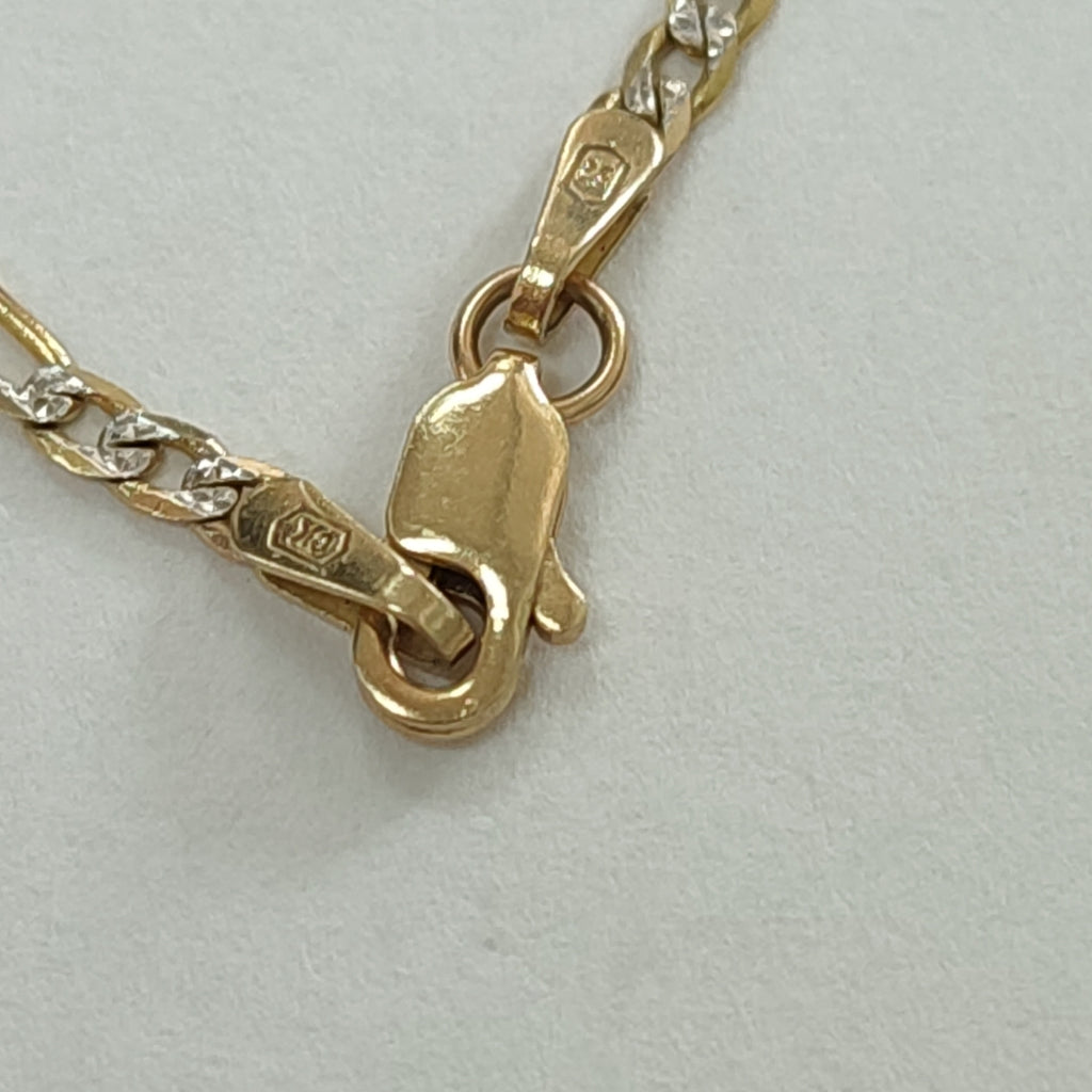 CADENA, MEDALLA RELIGIOSA ORO 14 K 5.5 GRMS (SEMINUEVO)