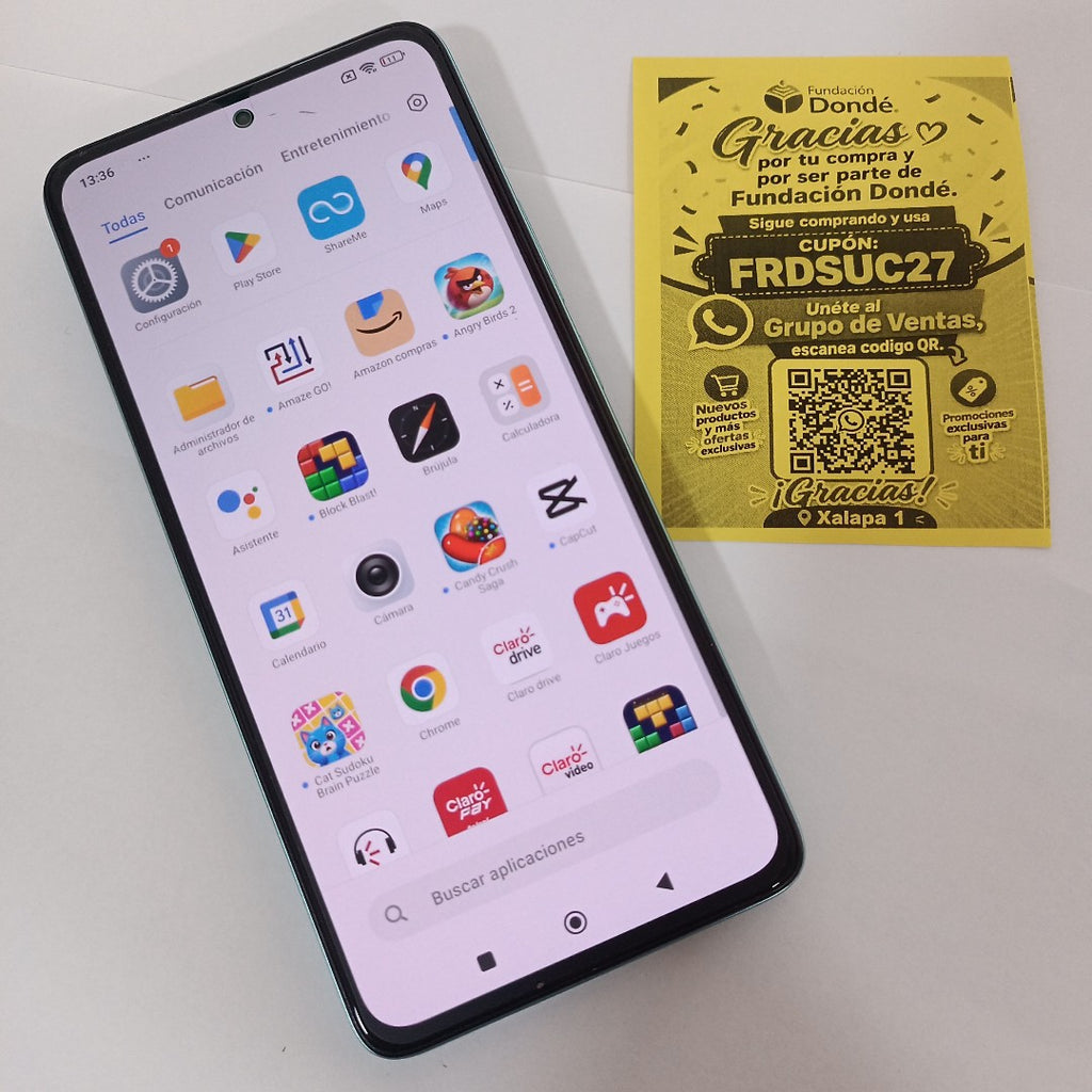 CELULAR XIAOMI REDMI NOTE 14 24117RN76L (2025) 256 GB 8 GB RAM (SEMINUEVO)