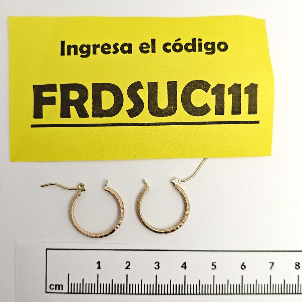 ARRACADAS PAR ORO 14 K 1,60 GRMS (SEMINUEVO)