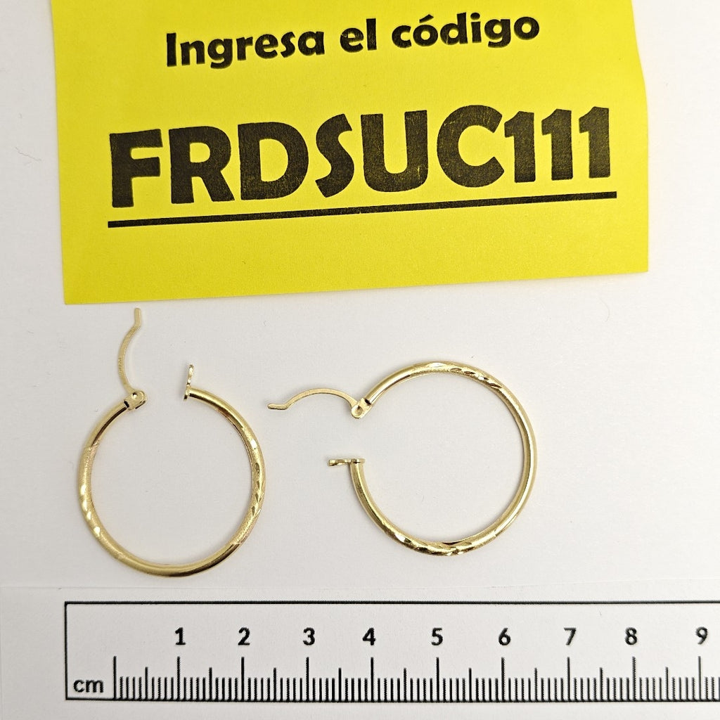 ARRACADAS PAR ORO 14 K 1,70 GRMS (SEMINUEVO)